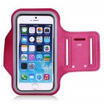 Wholesale Apple iPhone 8 Plus / 7 Plus Sports Armband with Key Pocket (Hot Pink)